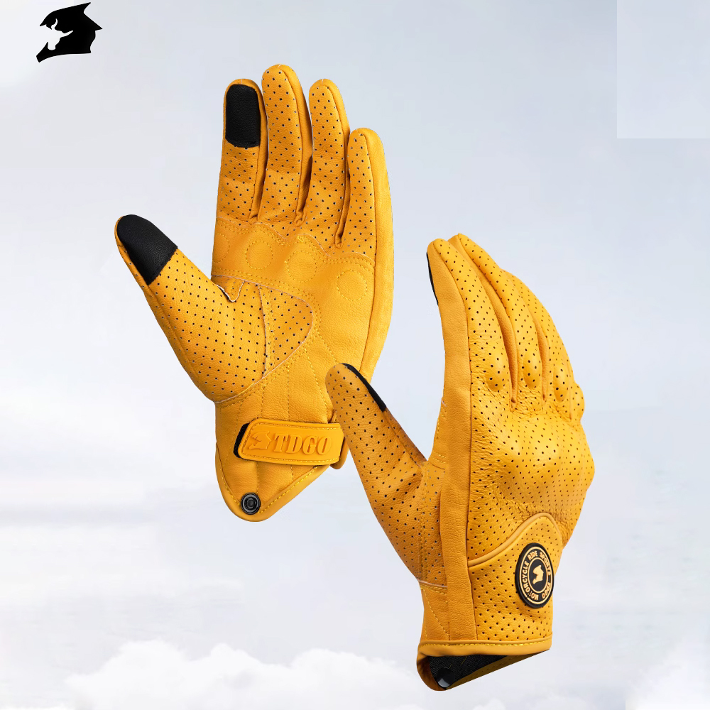 Motorcycle Gear Yellow - Yellow Motorcycle Breathable Racing Gloves Summer