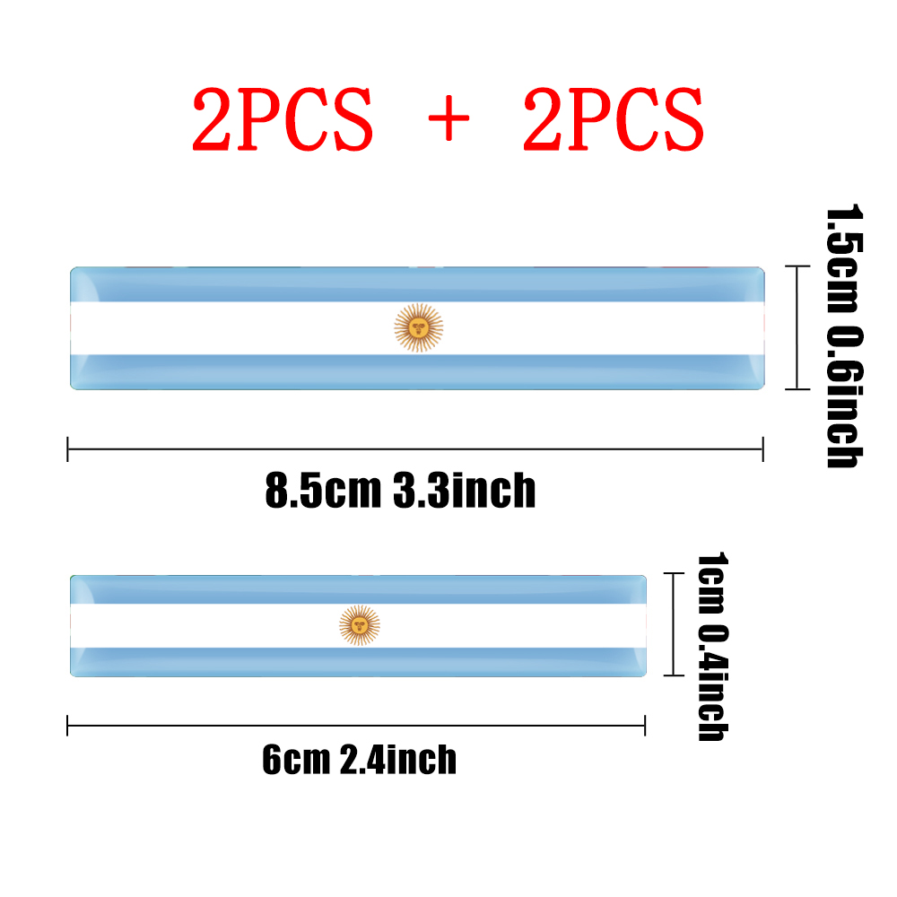 4pcs 3D Epoxy Flag Badge Auto  – Motorcycle Gear Auto Bewertung und Preis