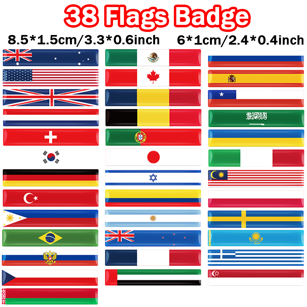 4pcs 3D Epoxy Flag Badge Auto  – Motorcycle Gear Auto Bewertung und Preis