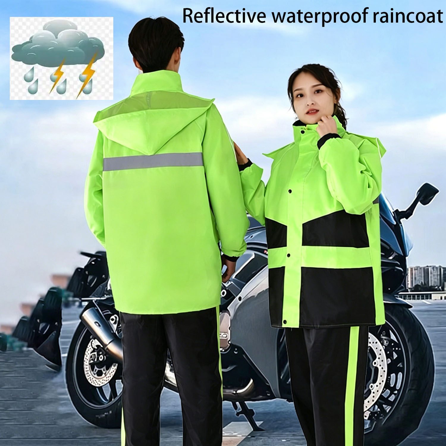 Motorcycle Raincoat Suits Men  – Motorcycle Rain Suit Bewertung und Preis