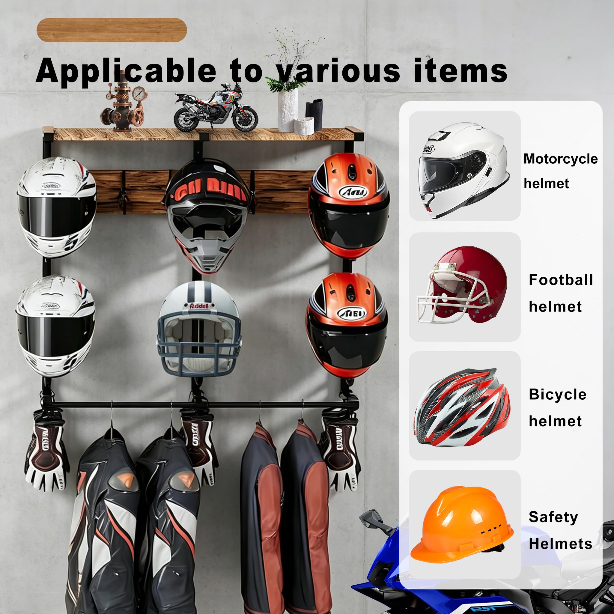 Wall-Mounted Motorcycle Gear O – Motorcycle Gear Garage Storage Bewertung und Preis