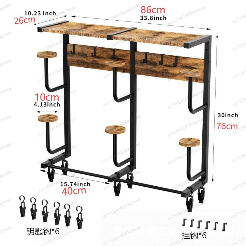 Wall-mounted helmet rack, mult – Motorcycle Gear Garage Storage Bewertung und Preis