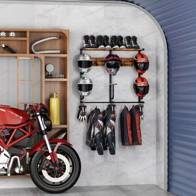 Wall-mounted helmet rack, mult – Motorcycle Gear Garage Storage Bewertung und Preis