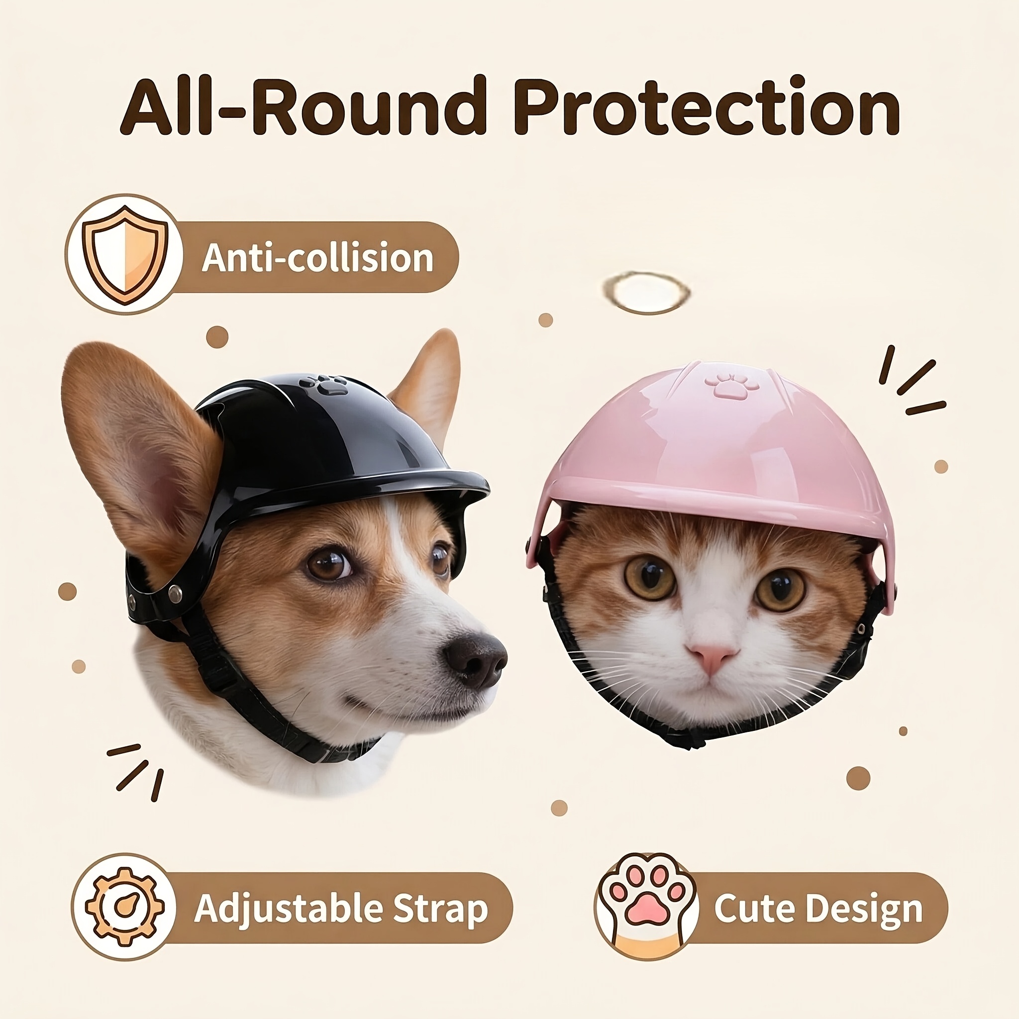 Pet Head Ears Helmet Hat, Moto – Motorcycle Gear Dogs Bewertung und Preis