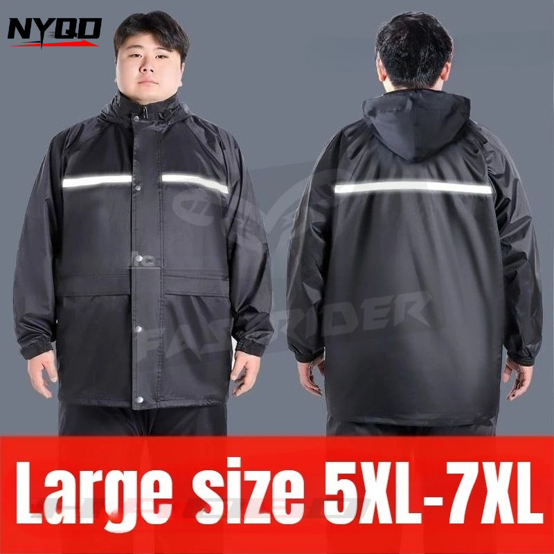 6XL 7XL 8XL Motorcycle Riding  – Motorcycle Rain Suit Bewertung und Preis