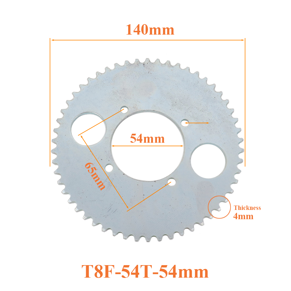 T8F 54T chain plate 54mm 54 To – Motorcycle Gear Bundle Bewertung und Preis