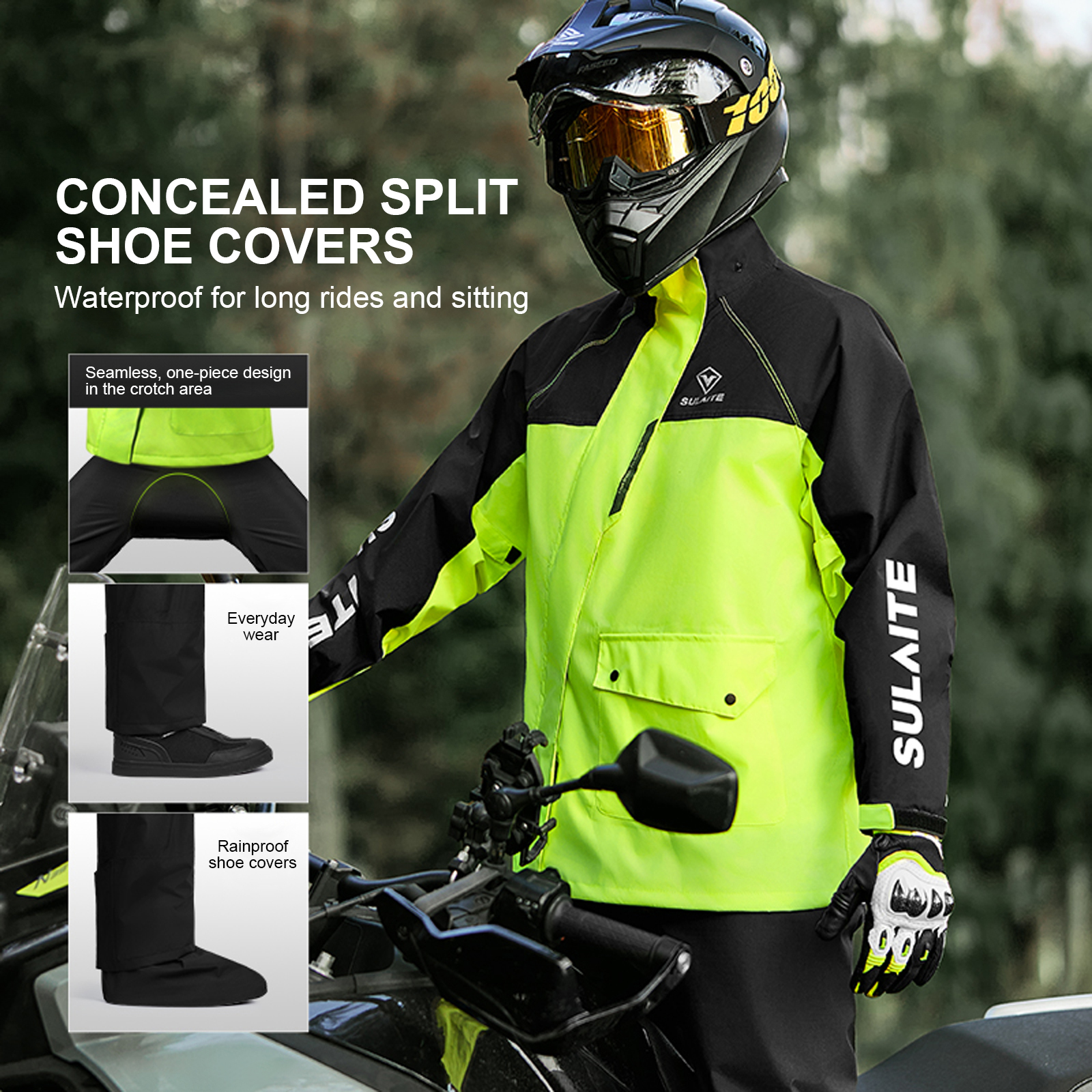 Motorcycle Rain Suit for Men & – Motorcycle Gear Cycle Bewertung und Preis