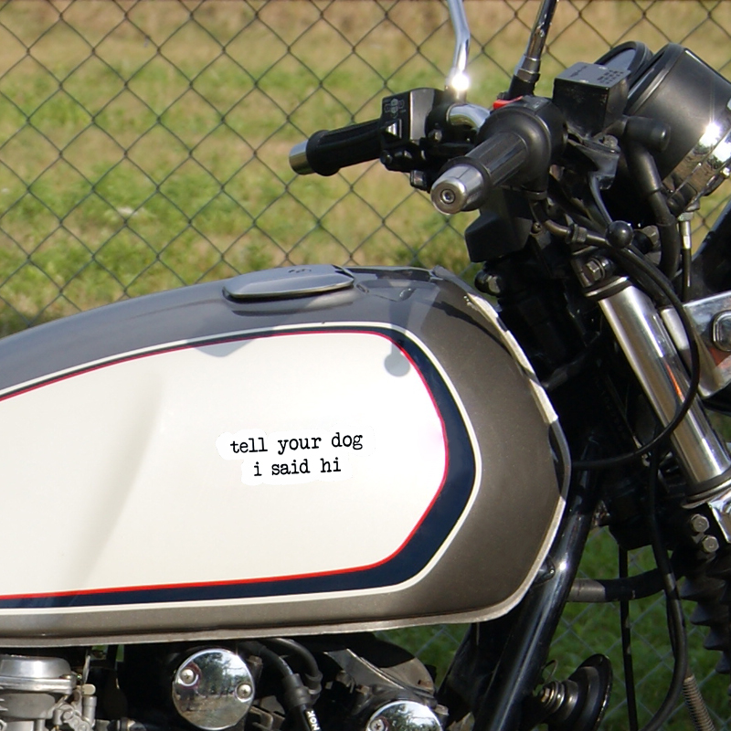 Creative text stickers tell yo – Motorcycle Gear Dogs Bewertung und Preis