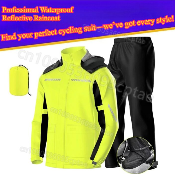 Waterproof Split Motorcycle Ra – Motorcycle Rain Suit Bewertung und Preis
