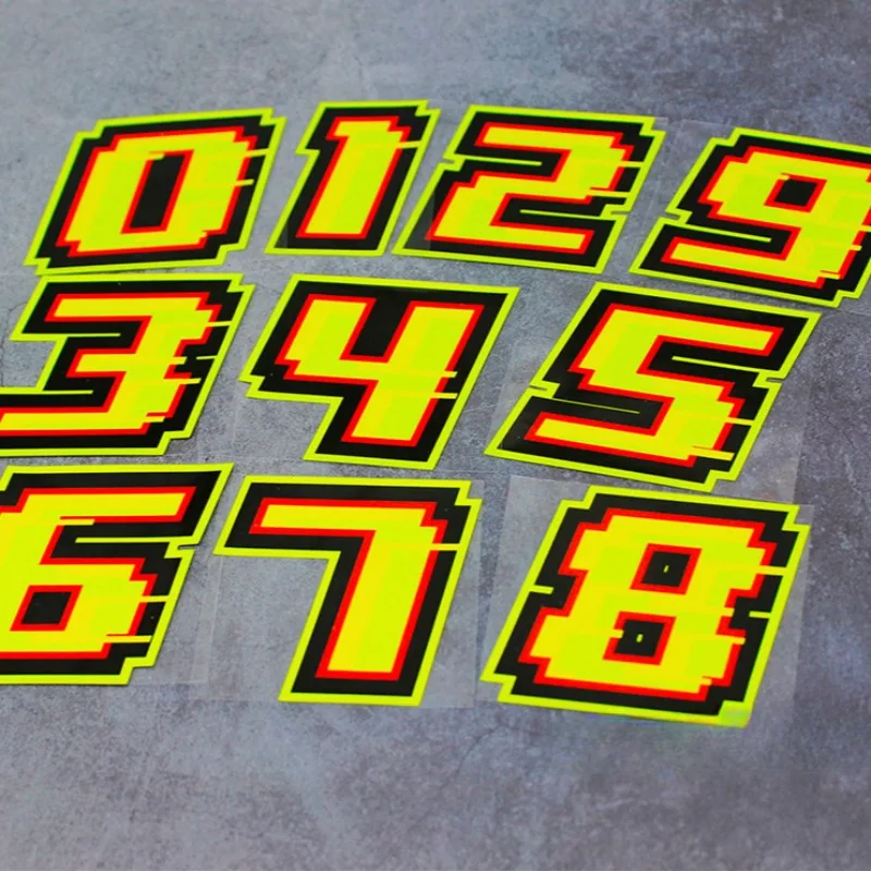 0123456789 Yellow Numbers Moto – Motorcycle Gear Yellow Bewertung und Preis