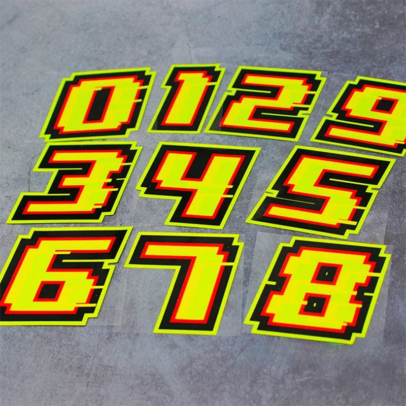 0123456789 Yellow Numbers Moto – Motorcycle Gear Yellow Bewertung und Preis