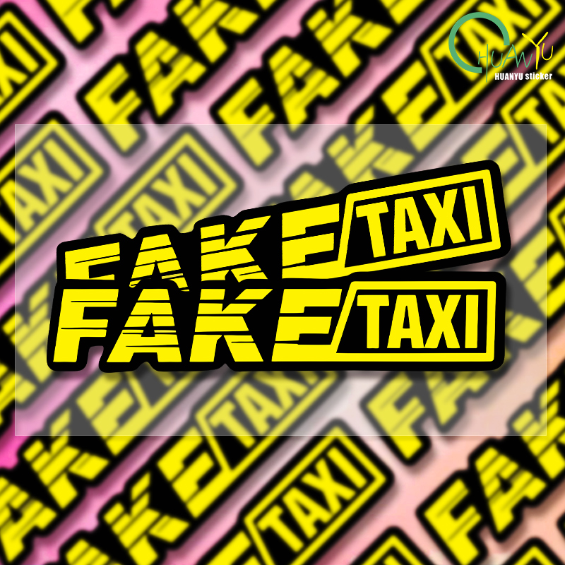 Yellow Fake Taxi Logo Pvc Wate – Motorcycle Gear Auto Bewertung und Preis