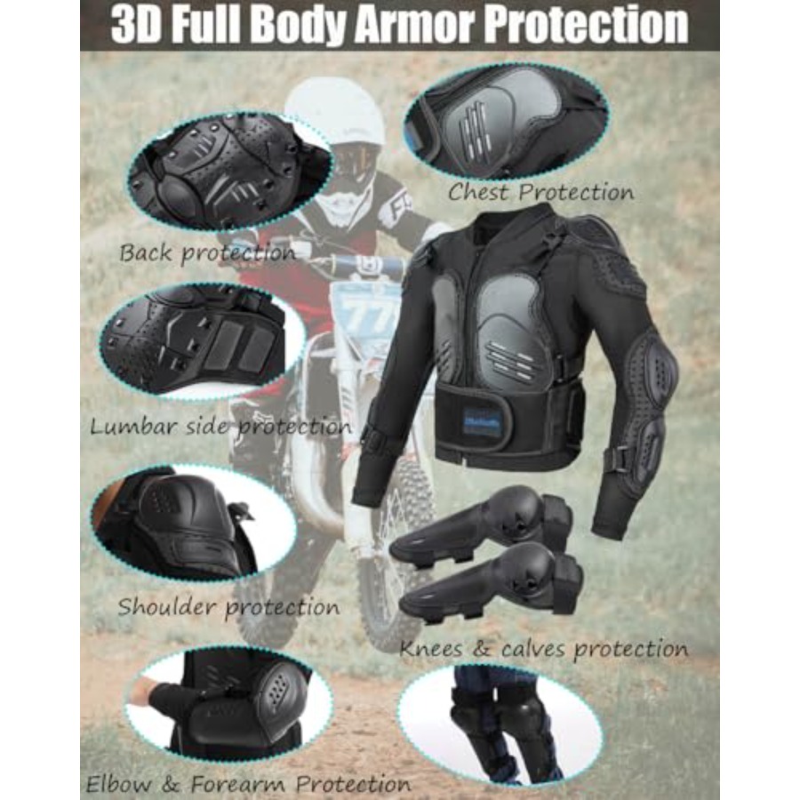 Motorcycle Jacket Armor Suit-D – Motorcycle Gear Cycle Bewertung und Preis