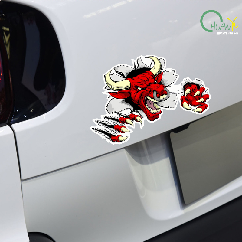 Red Angry Bull PVC Sticker Dec – Motorcycle Gear Bundle Bewertung und Preis
