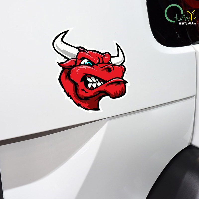 Red Angry Bull PVC Sticker Dec – Motorcycle Gear Bundle Bewertung und Preis