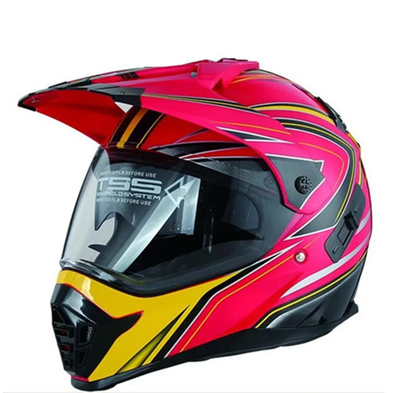 Red Yellow Motocross Helmet Mo – Motorcycle Gear Yellow Bewertung und Preis