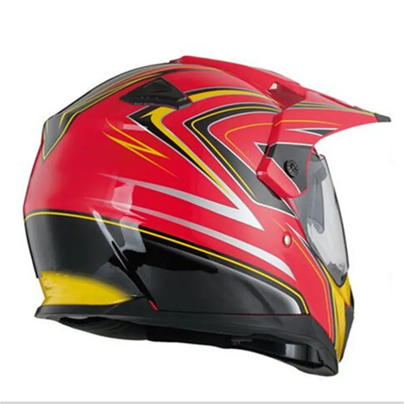 Red Yellow Motocross Helmet Mo – Motorcycle Gear Yellow Bewertung und Preis