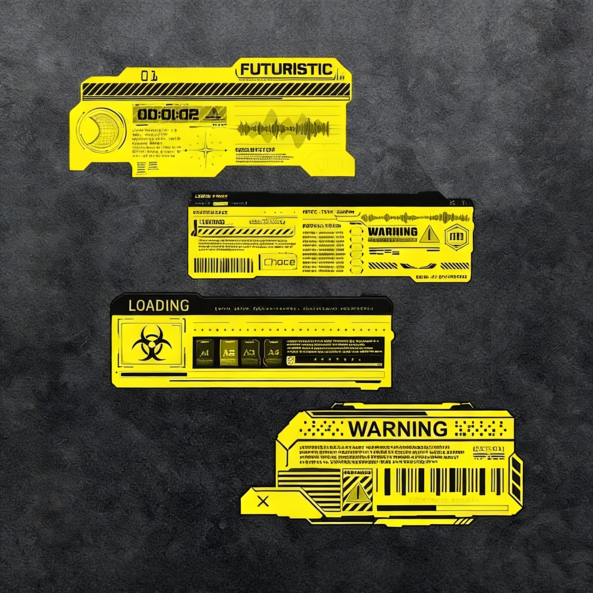 1Set Cyberpunk JDM Warning Sti – Motorcycle Gear Yellow Bewertung und Preis